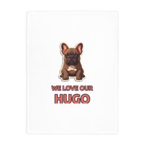 Snuggle Season Hugo Fleece Blanket — full printed face