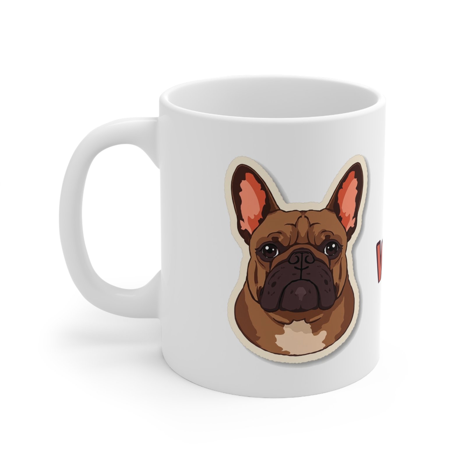 Hugo Approved Mug — left-side artwork view