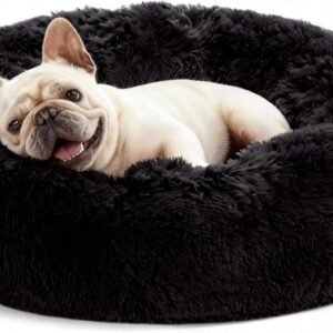 Anti-Anxiety Donut Pet Bed, Plush Calming Bed for Dogs and Cats