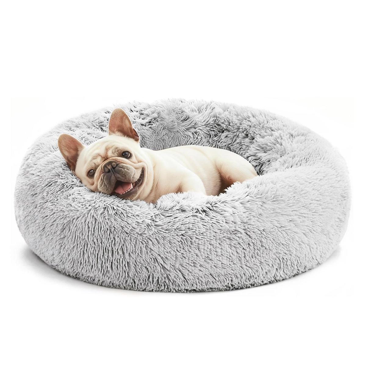 Anti-Anxiety Donut Pet Bed, Plush Calming Bed for Dogs and Cats - Image 4