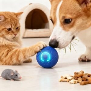 Smart Interactive Self-Rolling Pet Ball – 52mm