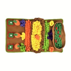 Pet Snuffle Mat with Squeaky Toys, Slow-Feed Puzzle Mat
