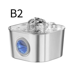 Stainless Steel Pet Water Fountain 2.2L