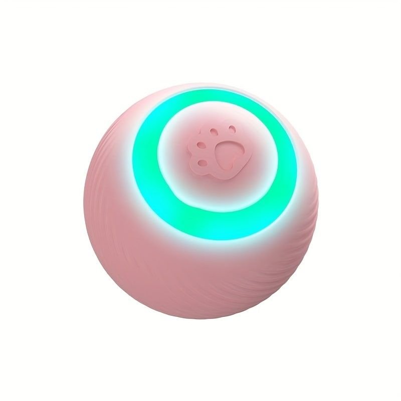 Interactive Rolling Cat Ball with LED Light (USB Rechargeable) - Image 2
