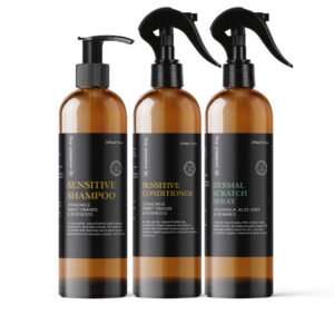 Dog Sensitive Skin Pack: Shampoo, Conditioner & Scratch Spray