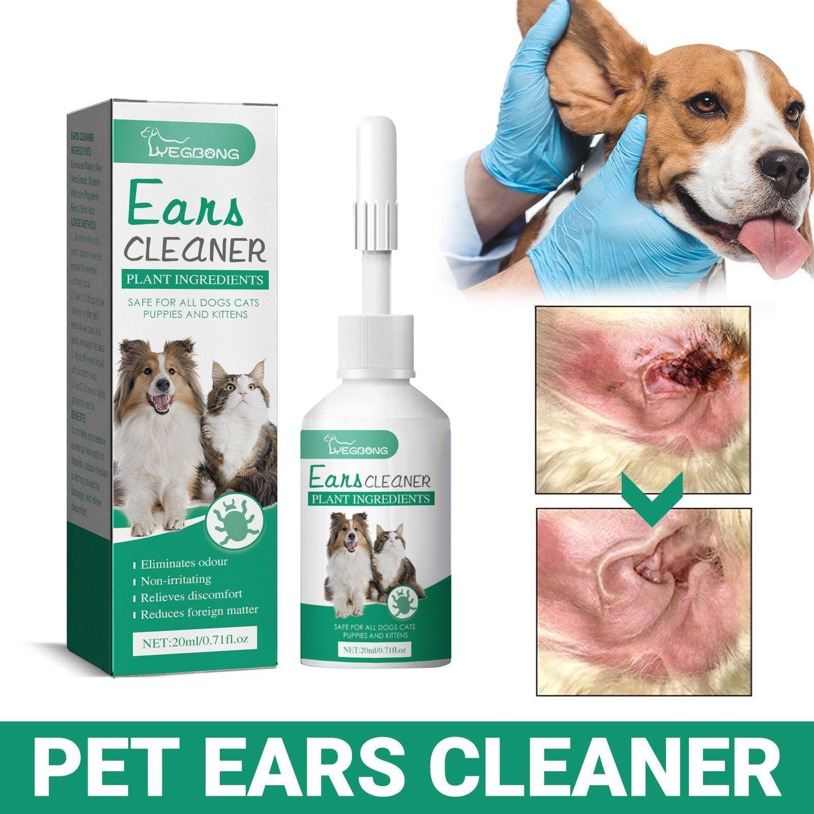 Gentle Pet Ear Cleaner for Cats & Dogs (20ml)