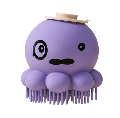 Silicone Pet Bath Brush with Shampoo Dispenser - Image 2