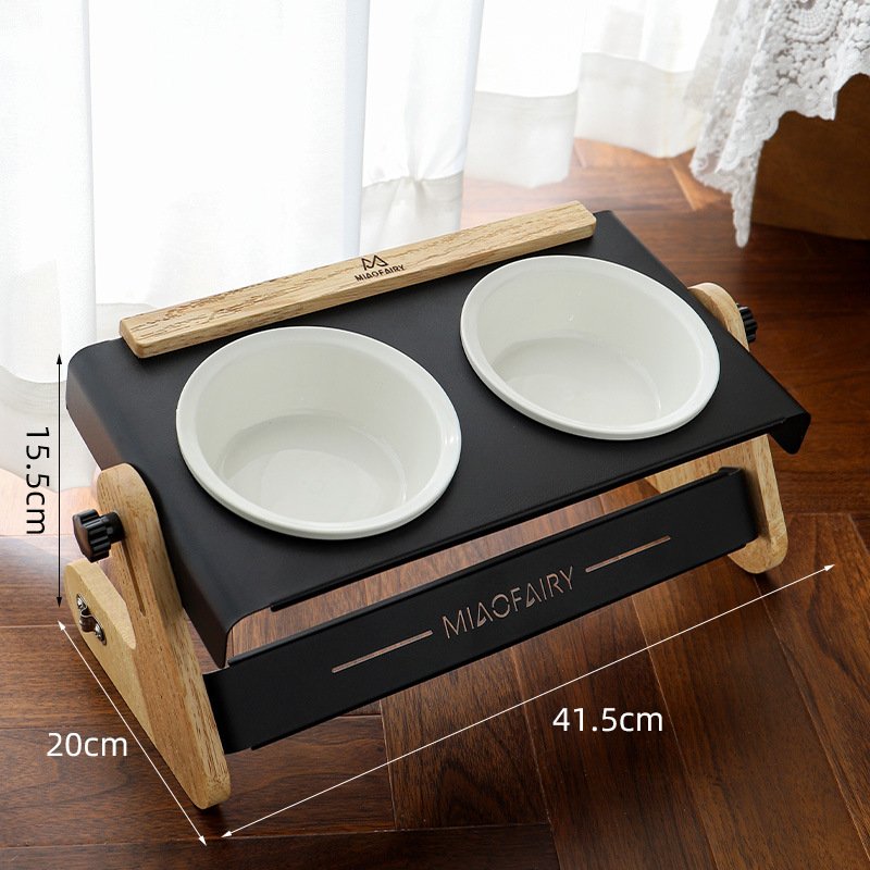 Elevated Adjustable Double Ceramic Pet Diner - Image 2