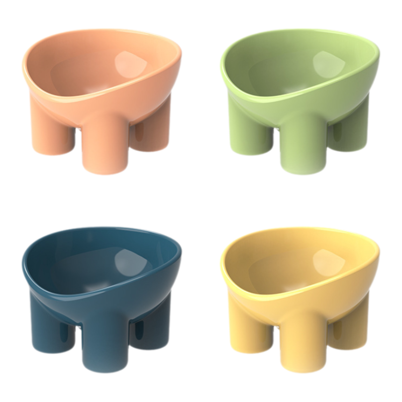 Elevated Tilted Pet Bowls, 2-Pack Raised Cat and Dog Feeder - Image 3