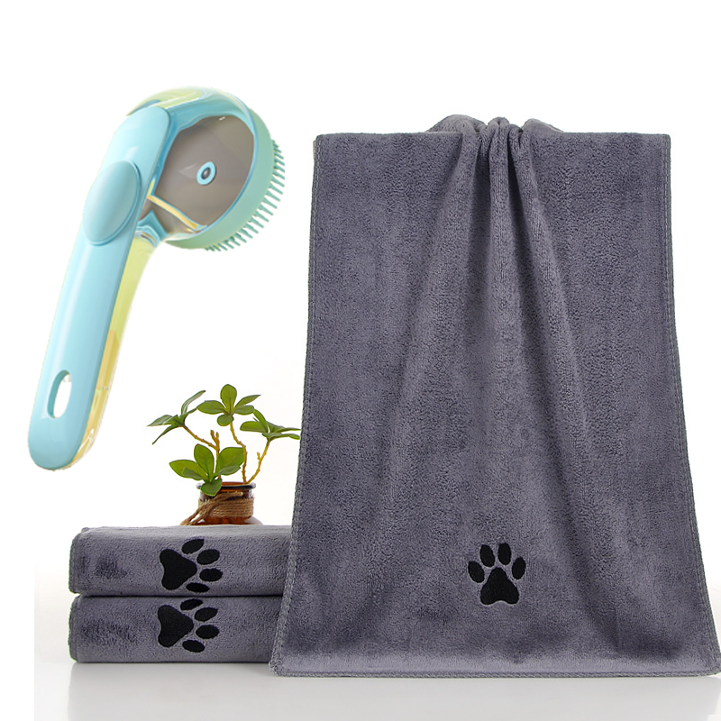 Silicone Bath Brush and Microfibre Drying Towel Set - Image 3